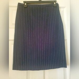 Women's Navy Blue Pinstrip Skirt